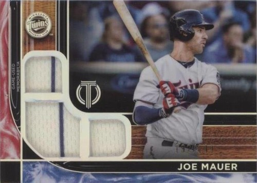 topps JOE MAUER triple patch auto /5 値引き 2010 TOPPS Derek Jeter-ALBERT PUJOLS-JOE MAUER TRIPLE GAME WORN PATCH LOGO  1⁄1